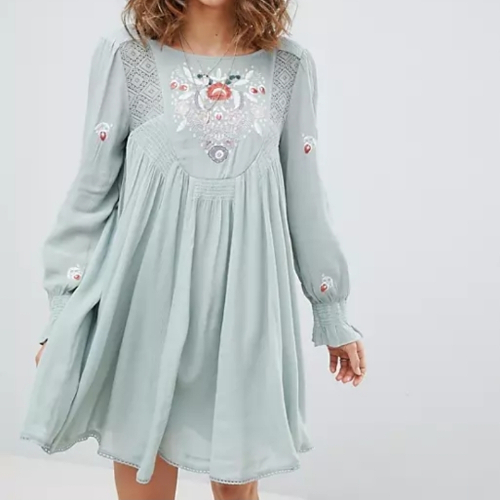 Free People Mint Mojave Dress (M)